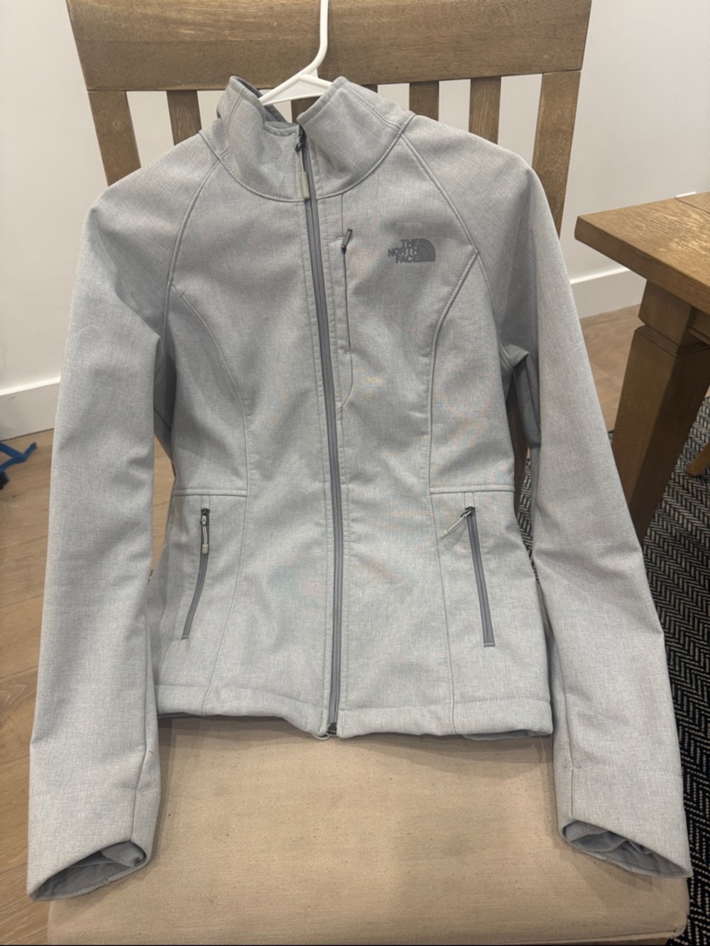 The North Face Women's Light Gray Softshell Utility Jacket